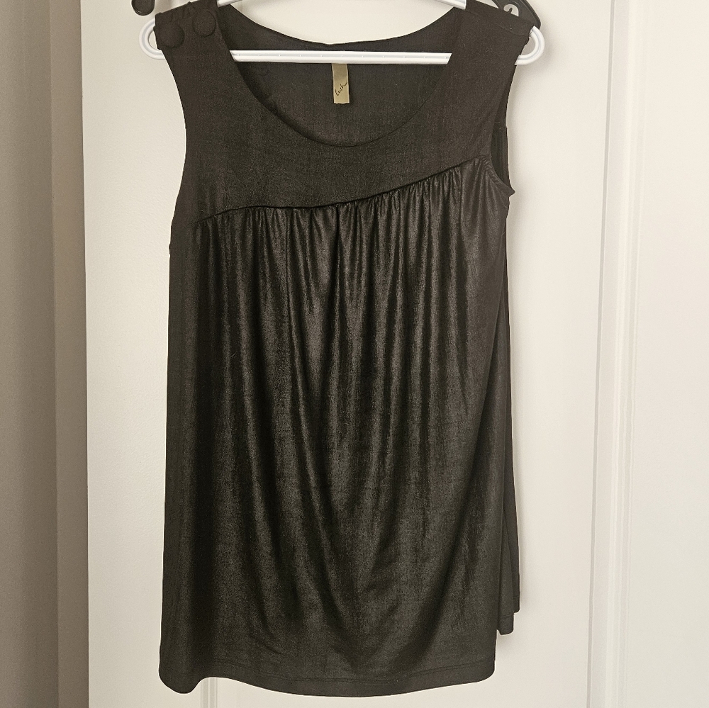 LUSH sleeveless tunic black size s/m